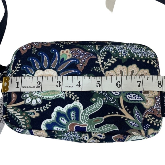 Vera Bradley RFID Convertible  Pouch Crossbody bag Purse Java Navy Camo NWT - Picture 11 of 11